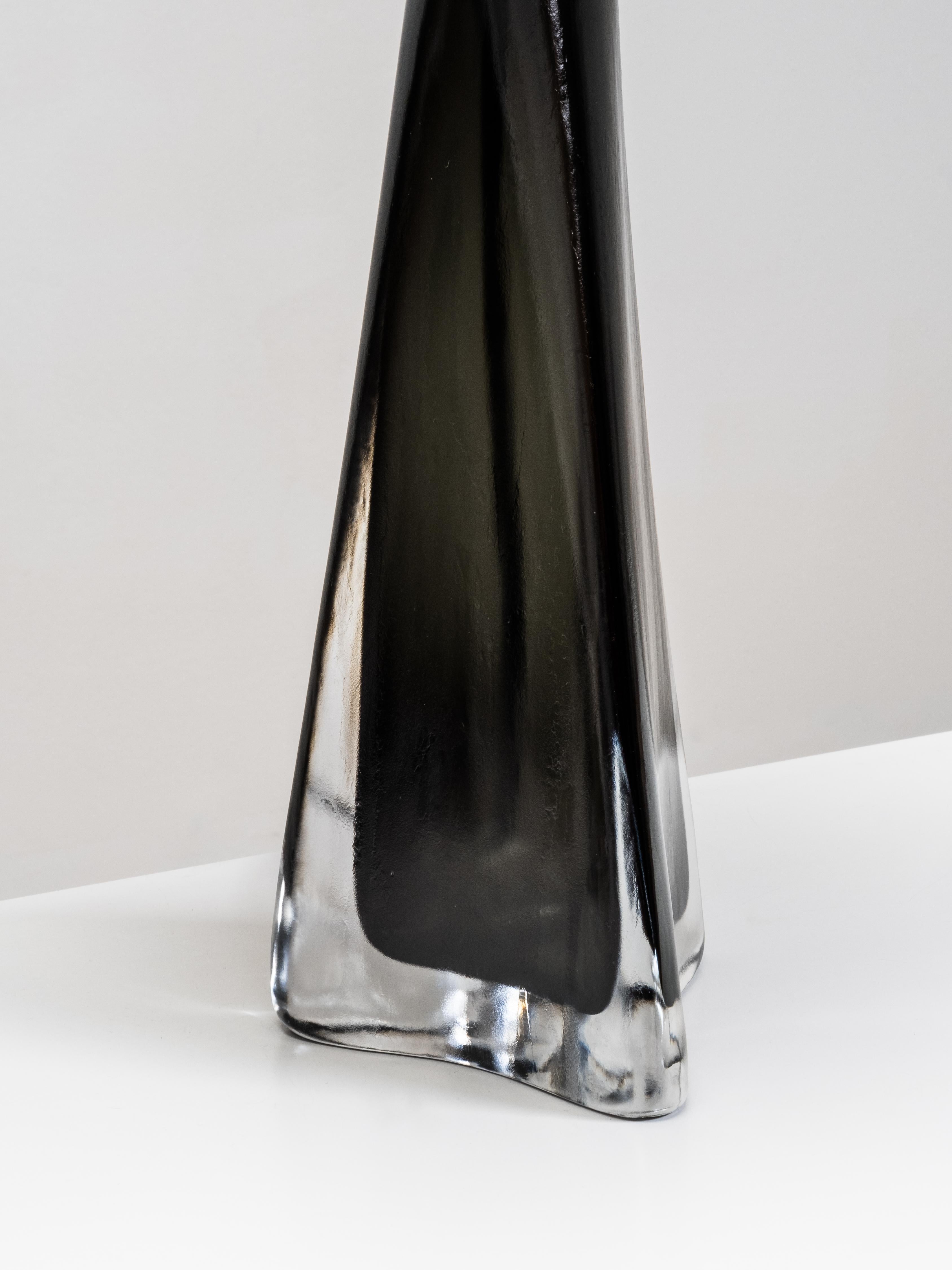 Pair of Large Glass Table Lamps Model RD 1319 by Carl Fagerlund for Orrefors In Good Condition For Sale In Karis, Nyland