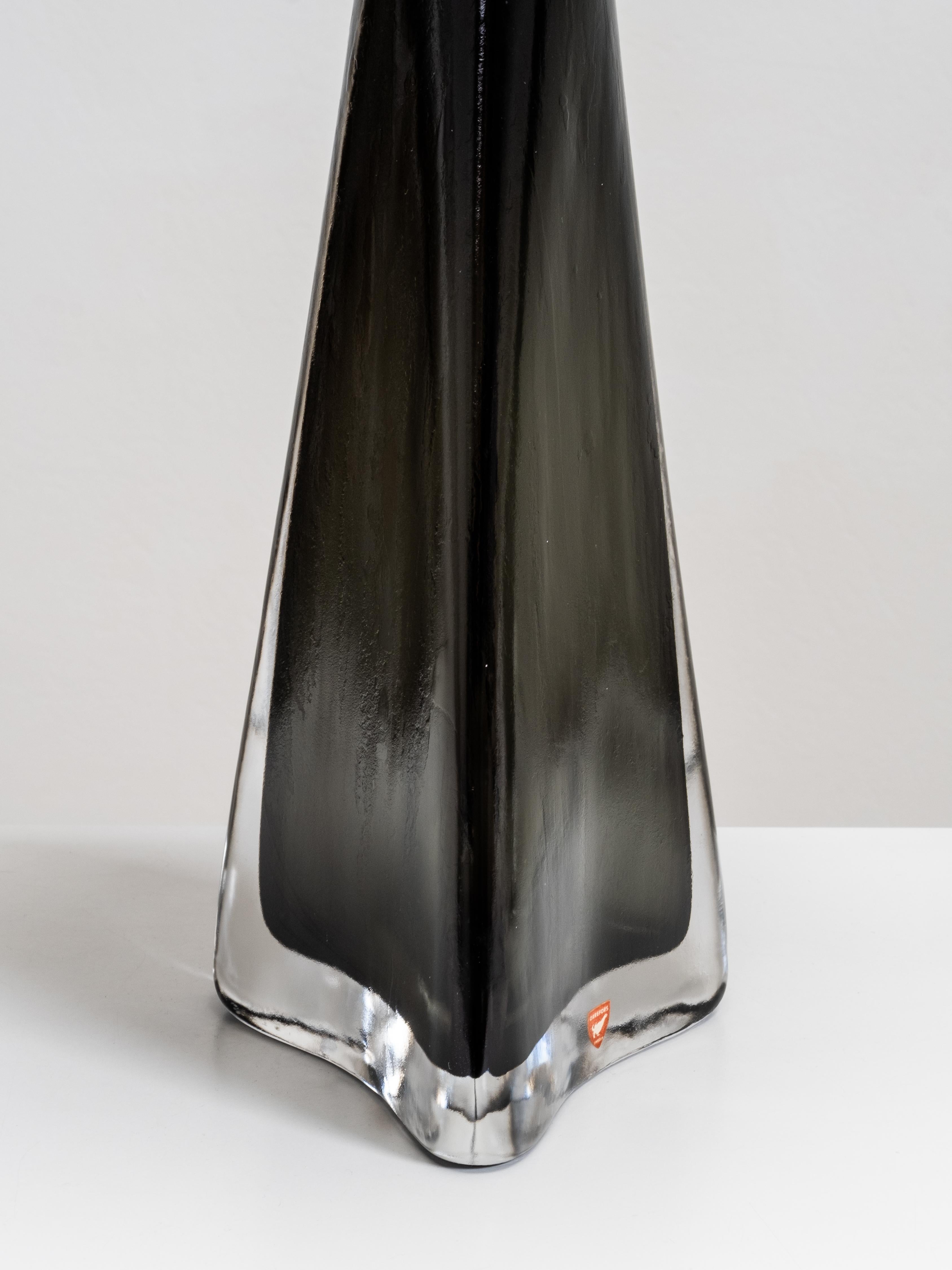 Mid-20th Century Pair of Large Glass Table Lamps Model RD 1319 by Carl Fagerlund for Orrefors For Sale