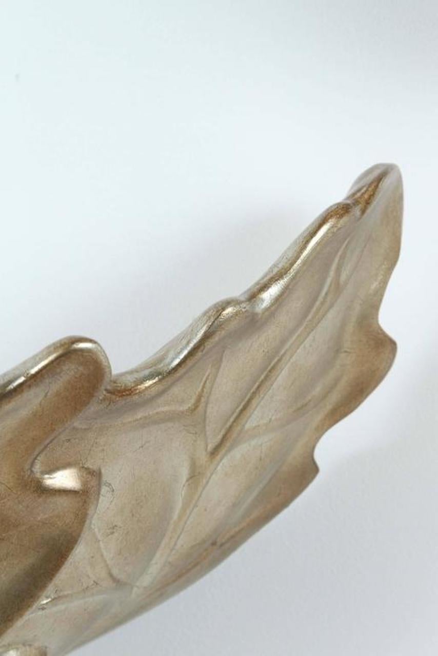 Coppia di  Grandi lampade a foglia d'argento smaltate di Robert Marcius (2 coppie disponibili) In condizioni buone in vendita a New York, NY