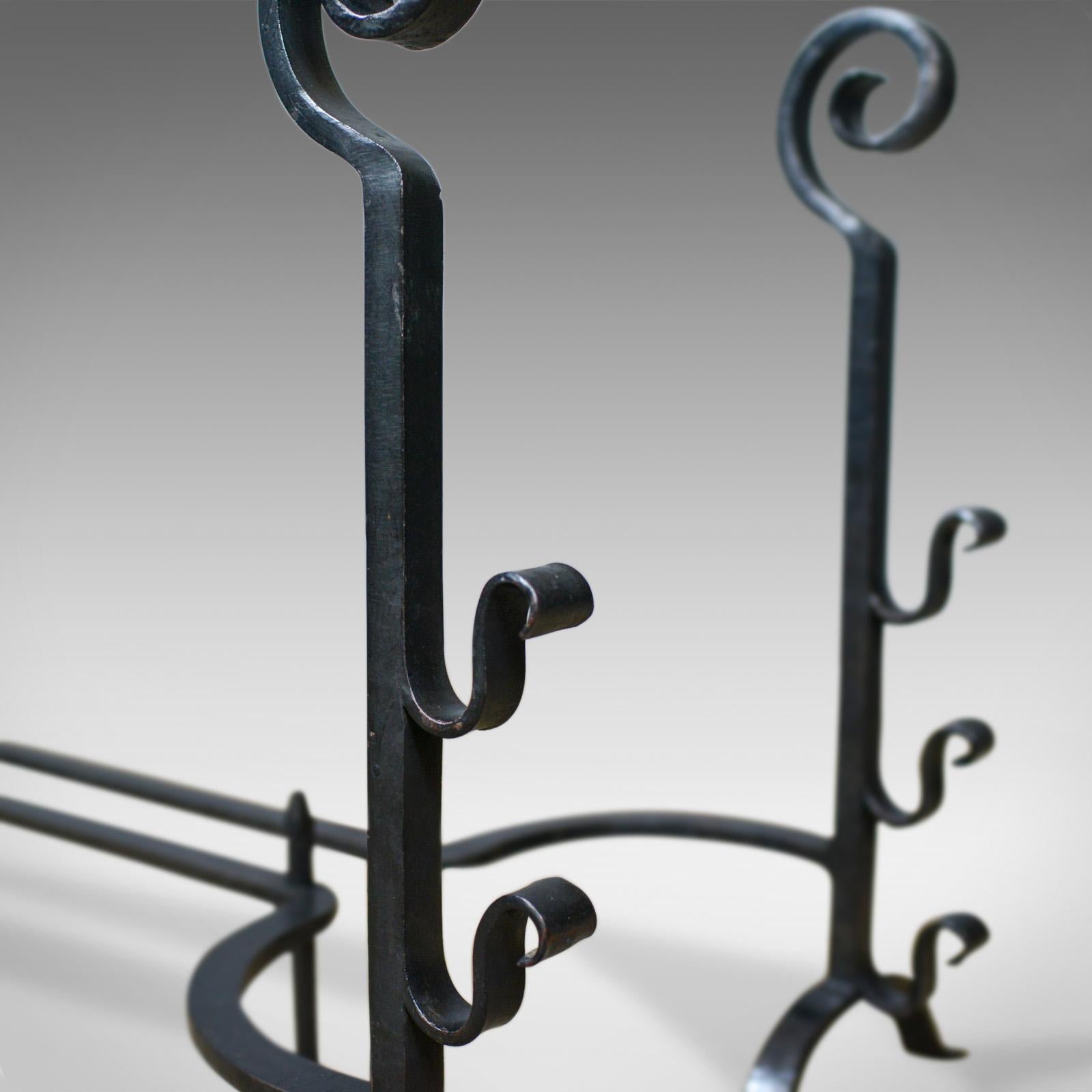 wrought iron basket stand