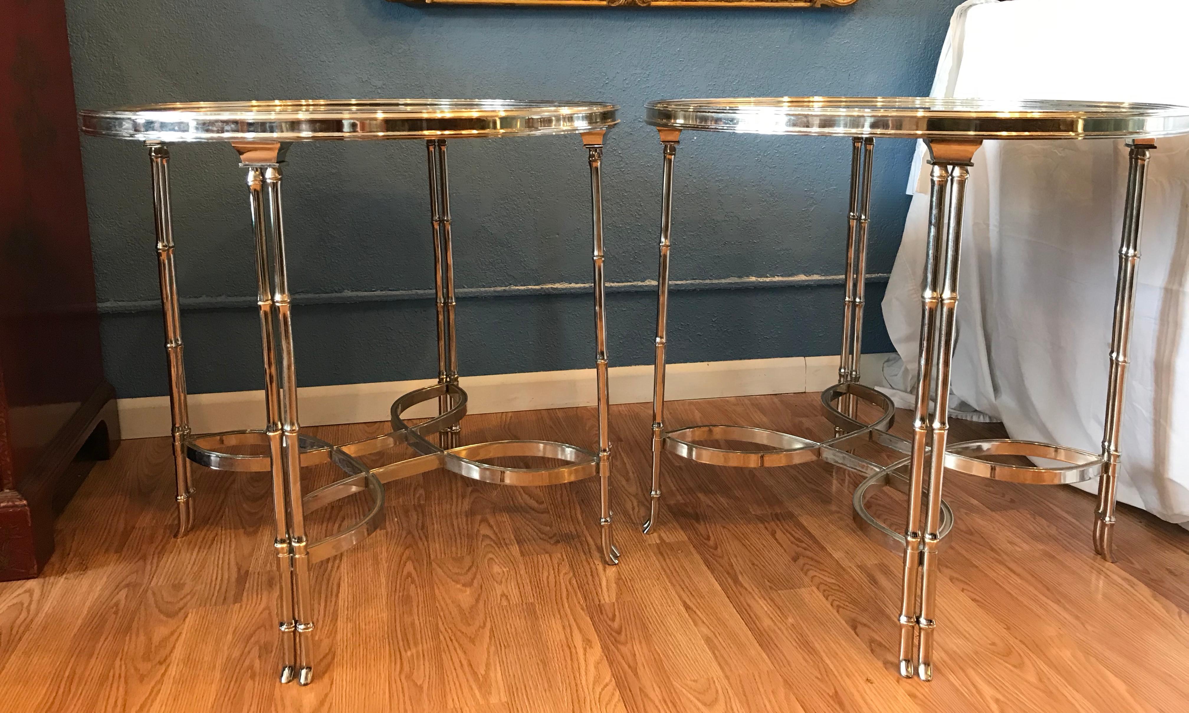 Pair of Large Guéridon Tables In Good Condition In West Palm Beach, FL