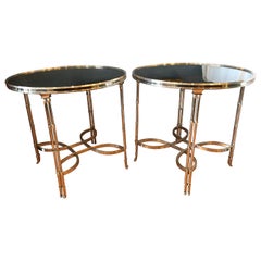 Vintage Pair of Large Guéridon Tables