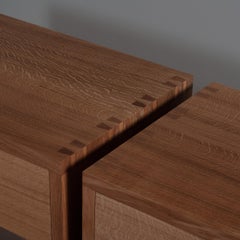 Handcrafted Dovetail English Oak Nightstands by SUM Furniture