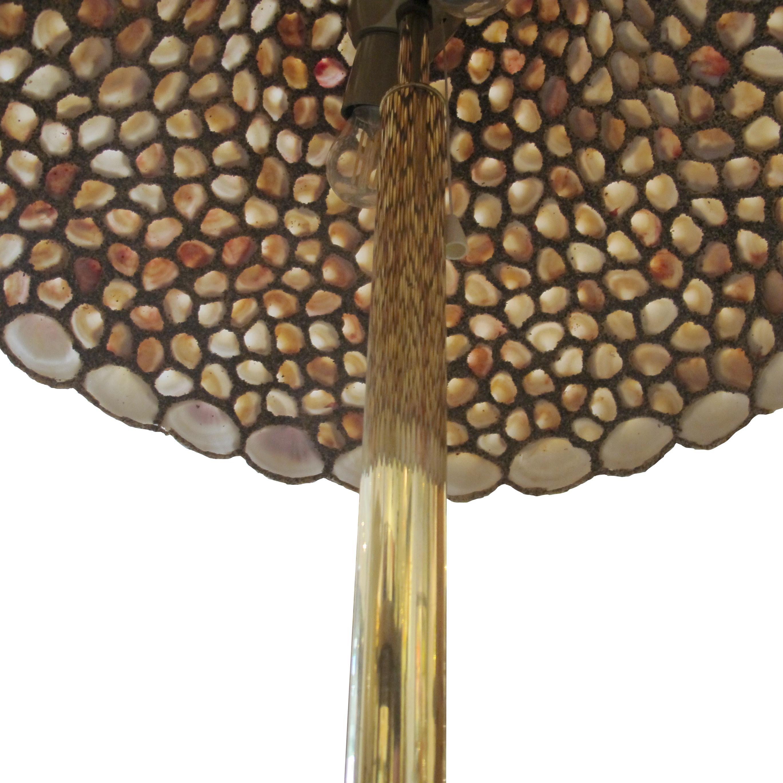 Pair of Large Handcrafted Seashell Table Lamps, 1970s English For Sale 1