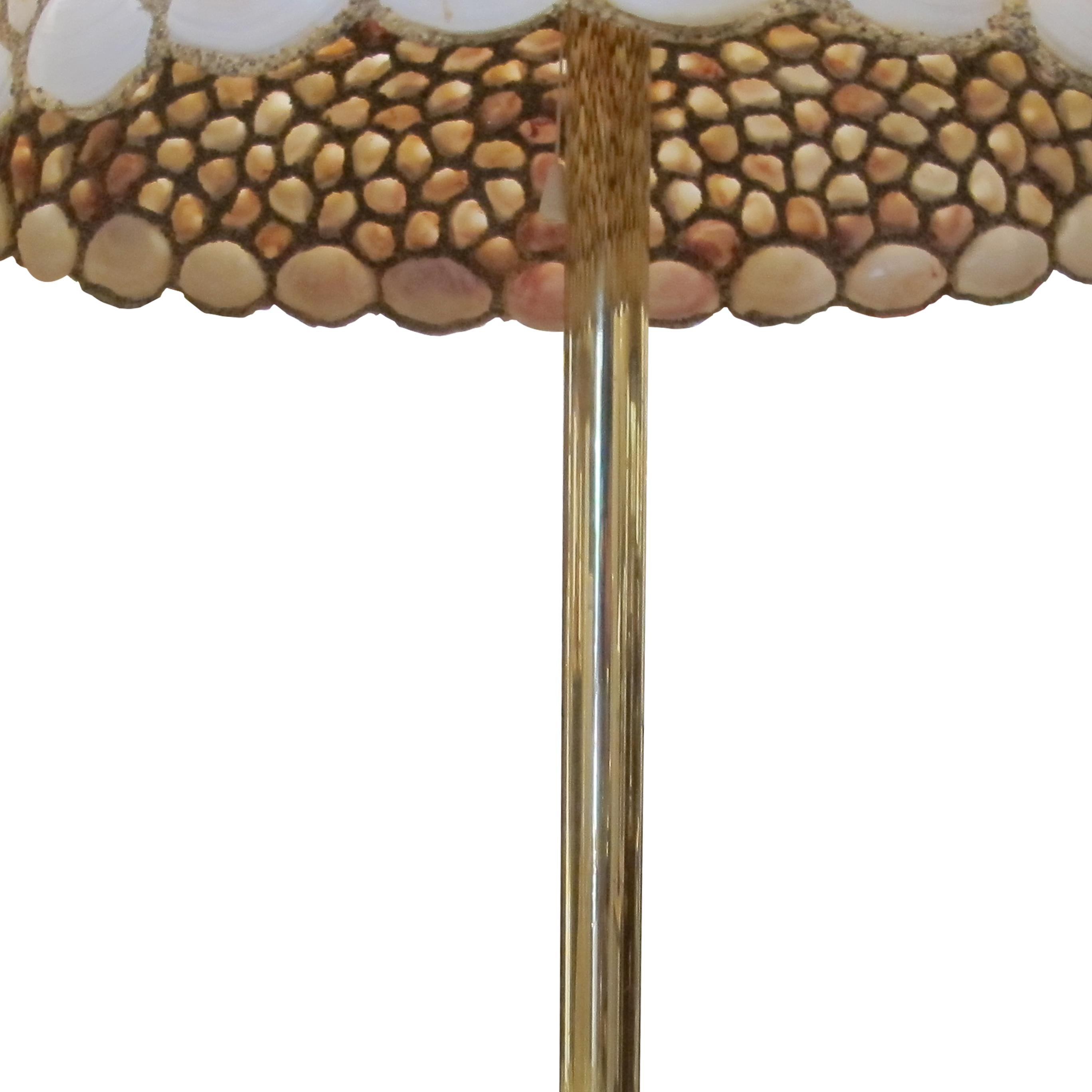 Pair of Large Handcrafted Seashell Table Lamps, 1970s English For Sale 2