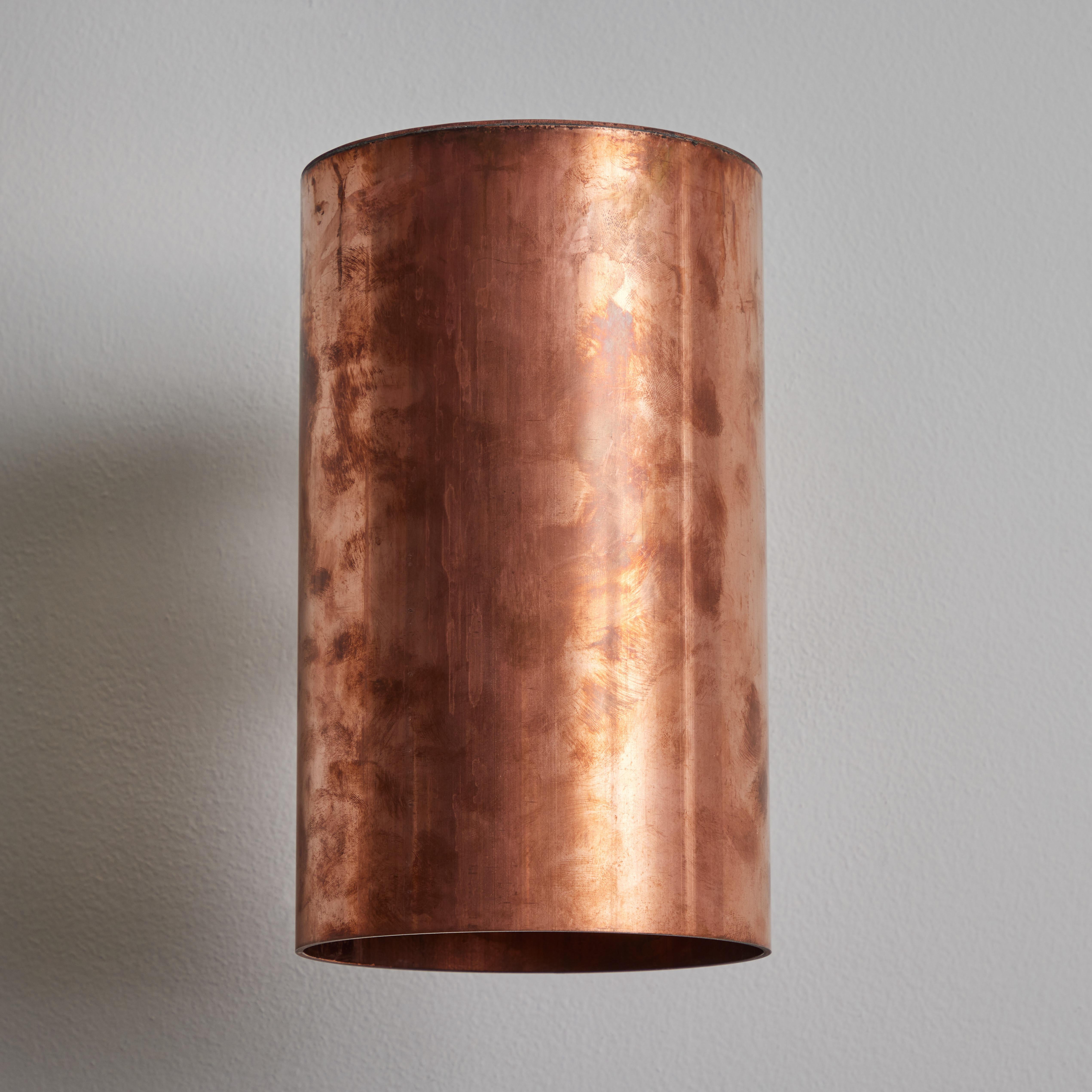 Pair of Large Hans-Agne Jakobsson C 627 'Rulle' Raw Copper Outdoor Sconces For Sale 10