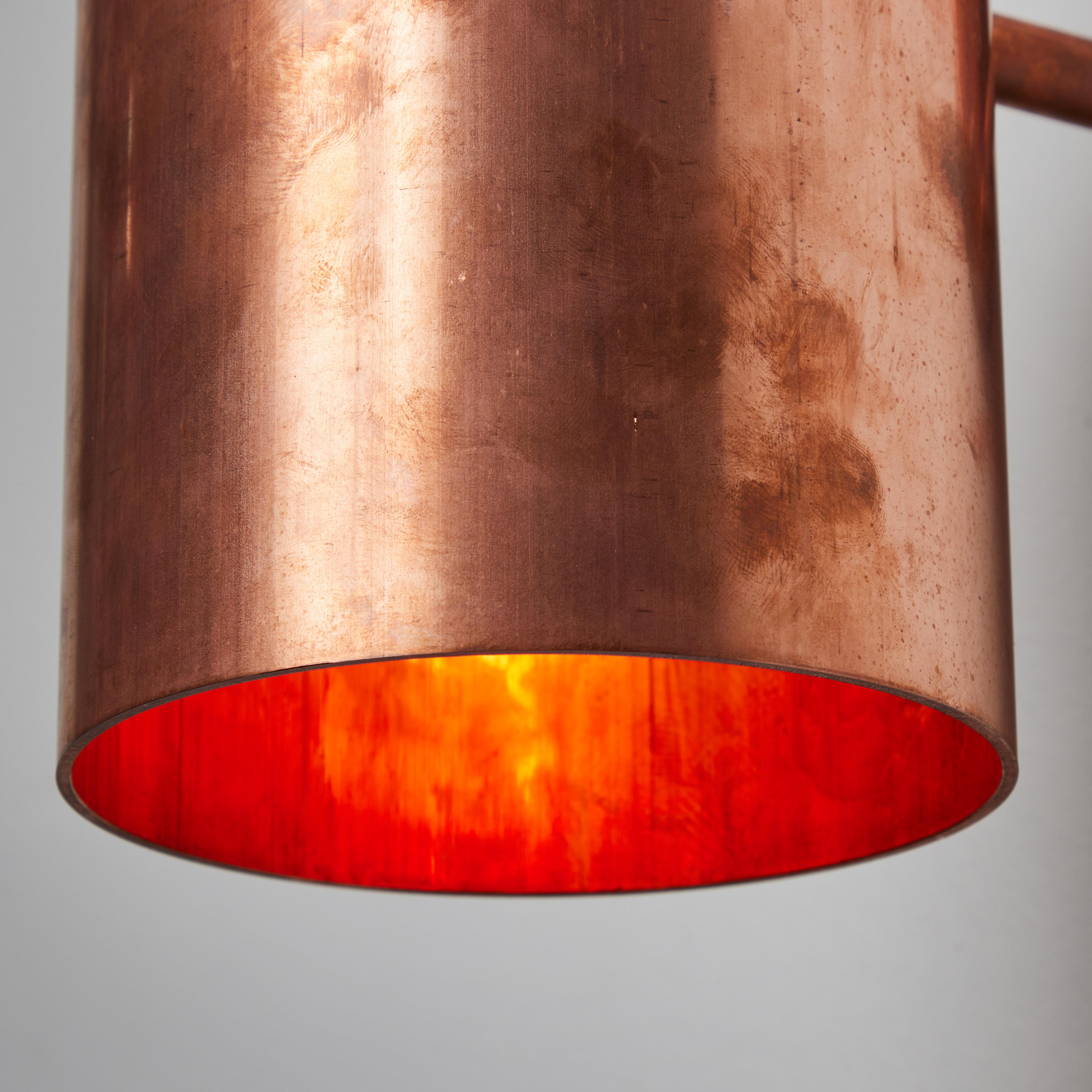 Pair of Large Hans-Agne Jakobsson C 627 'Rulle' Raw Copper Outdoor Sconces For Sale 1