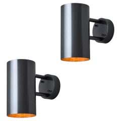 Pair of Large Hans-Agne Jakobsson C627 'Rulle' Outdoor Sconces in Painted Steel