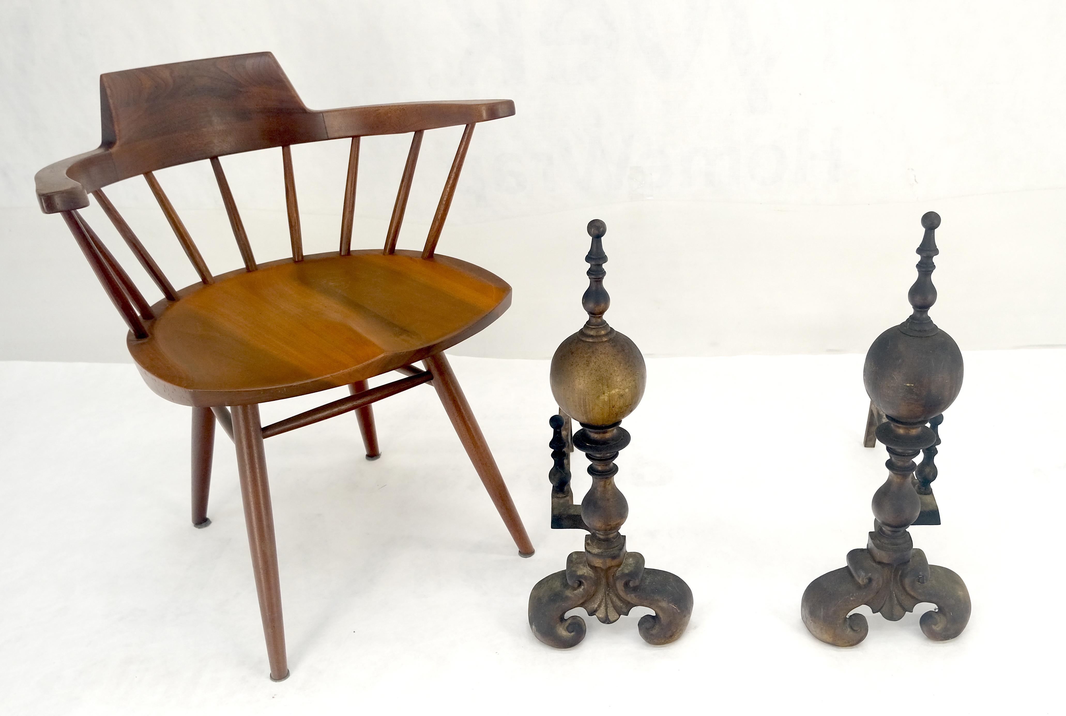 Pair of Large & Heavy Brass 23