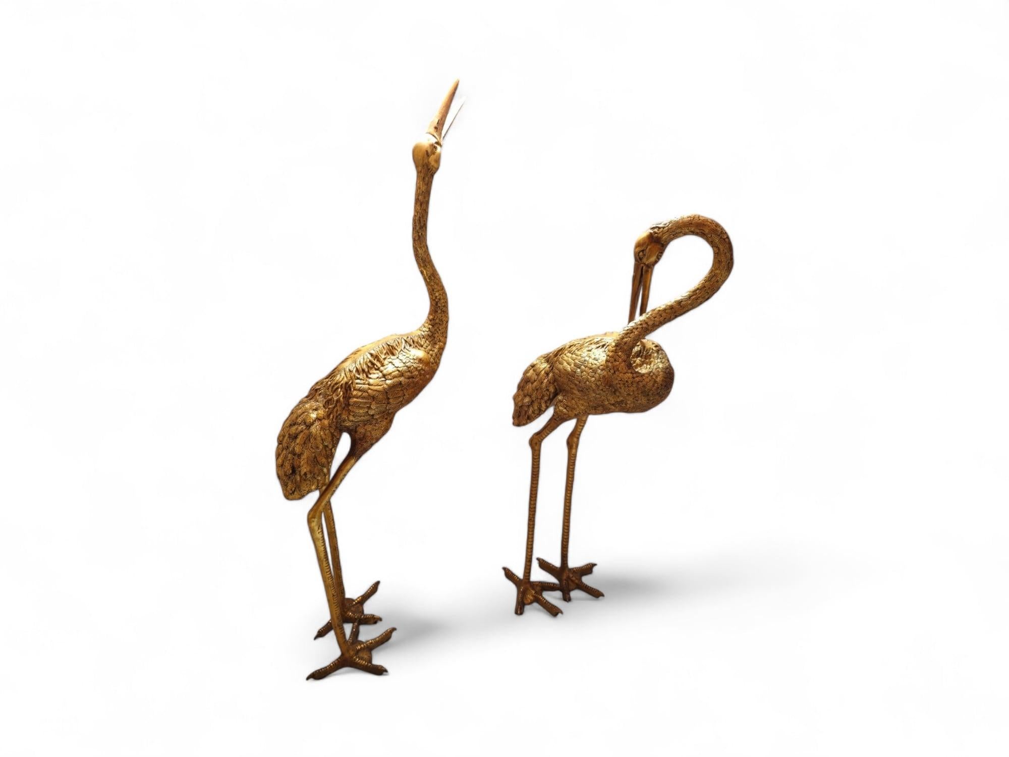 Pareja de grandes garzas de los años 50 en venta 4
