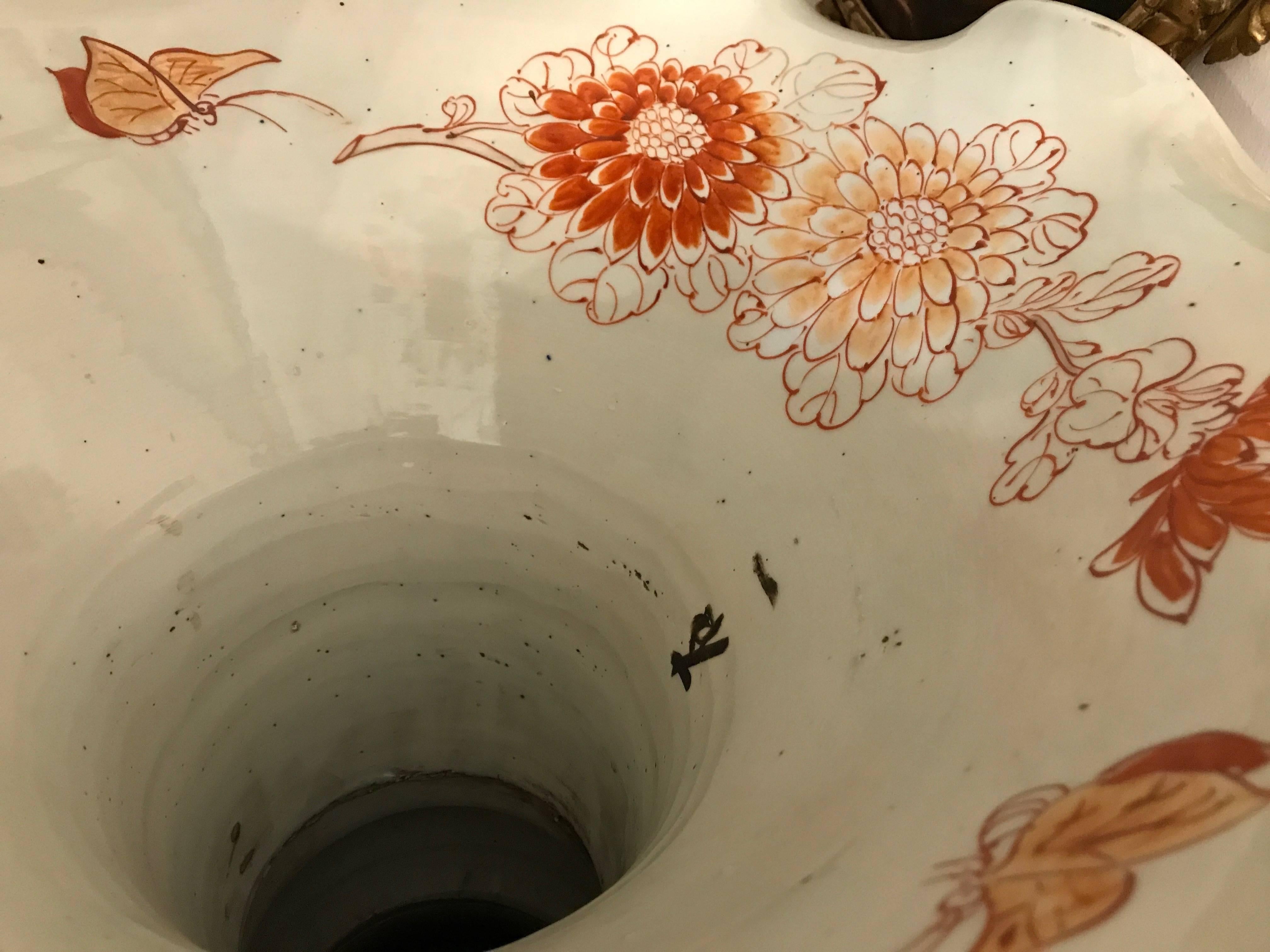 Pair of Large Imari Vases 19th Century Japanese Blue Red White Porcelain Vases 11