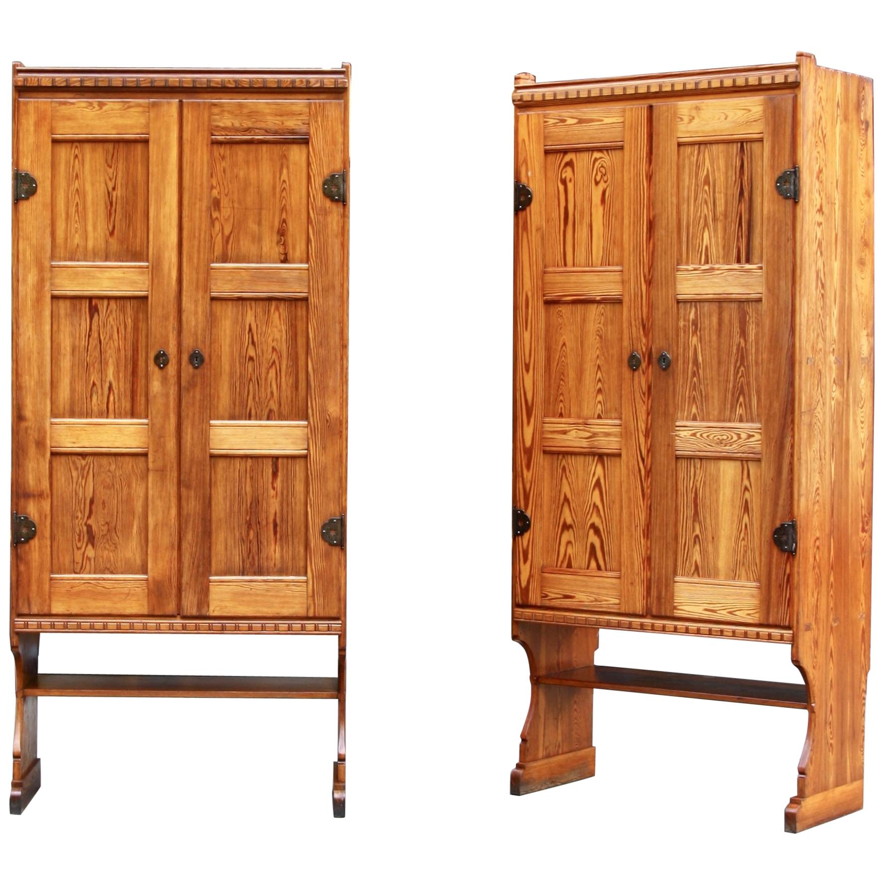 Pair of Large Important Cabinets by Martin Nyrop & Rud. Rasmussen for City Hall