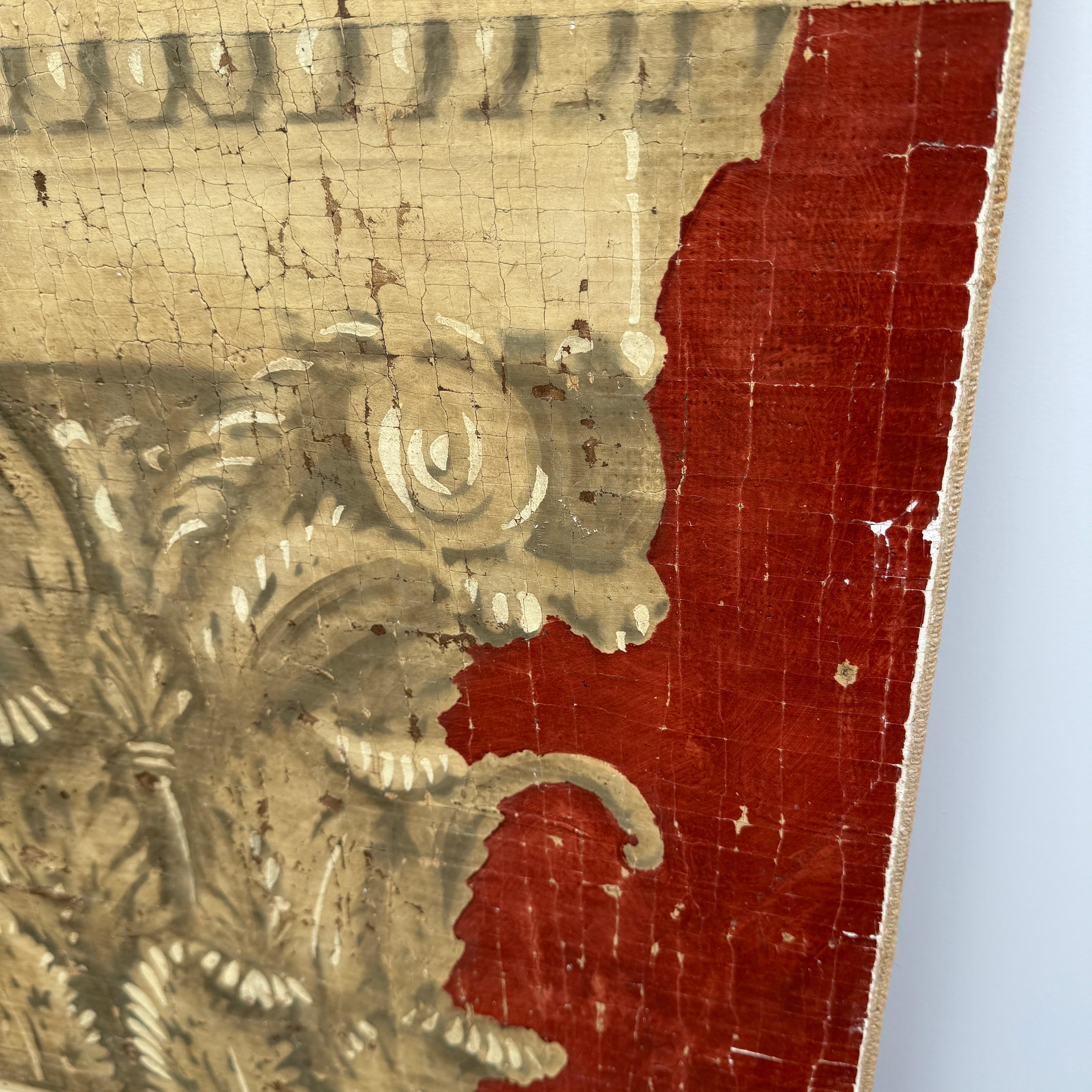 Paar große italienische architektonische Säulen-Wandtafel-Kunstwerke im Angebot 3