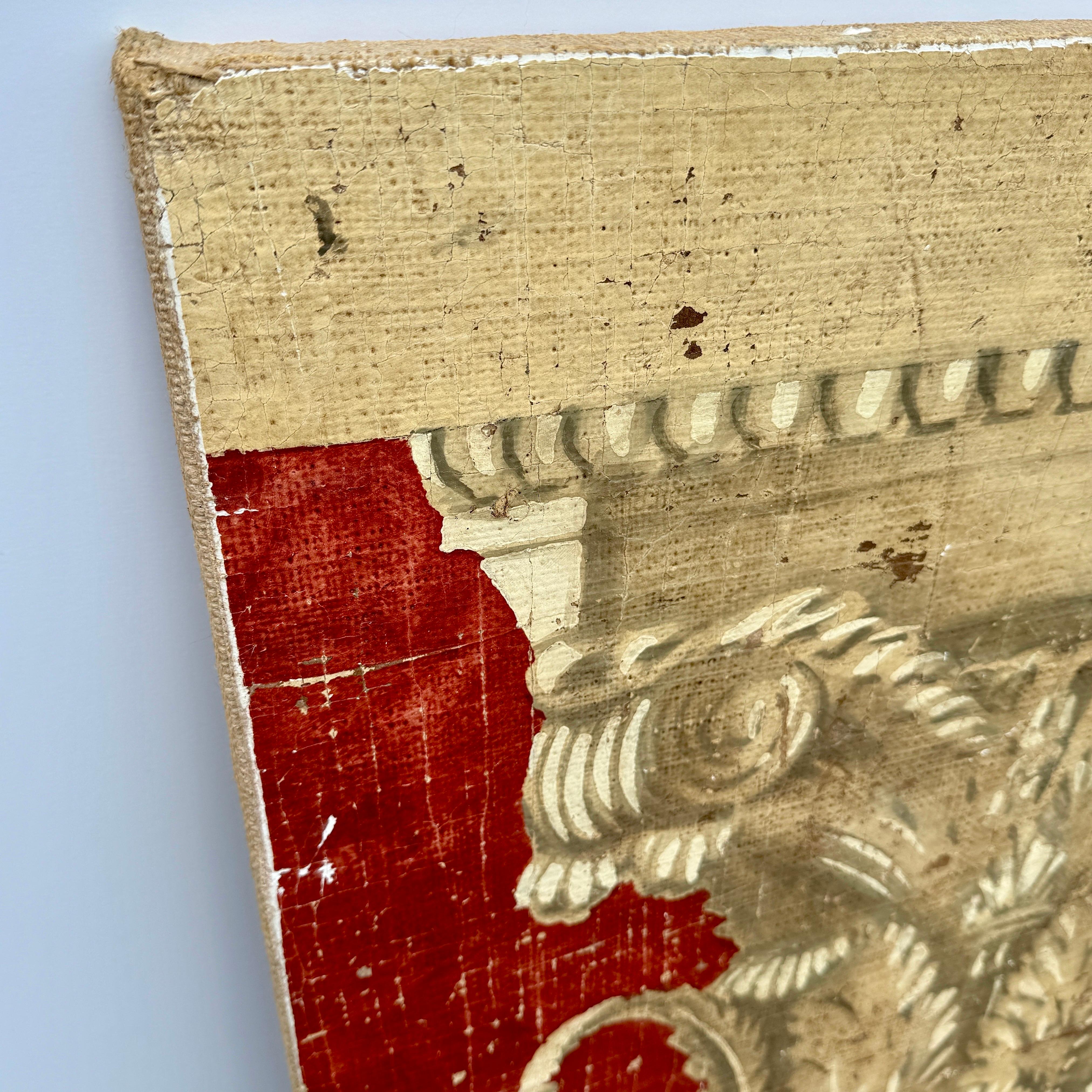 Paar große italienische architektonische Säulen-Wandtafel-Kunstwerke (Europäisch) im Angebot