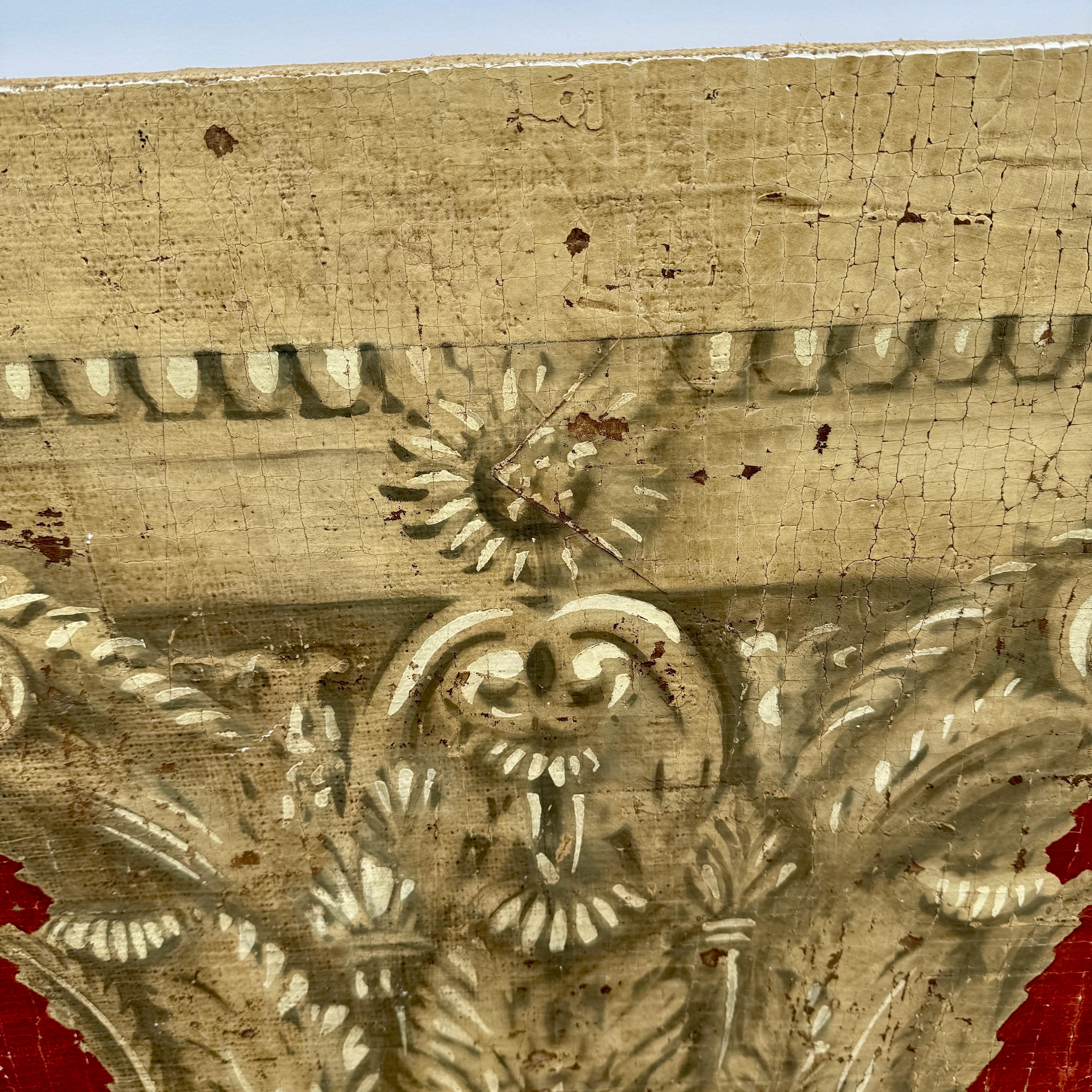 Paar große italienische architektonische Säulen-Wandtafel-Kunstwerke im Angebot 1