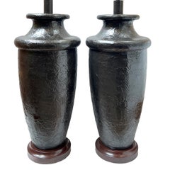 Pair of Large Italian Ceramic Lamps