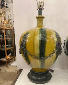 Pair of Large Italian Ceramic Lamps