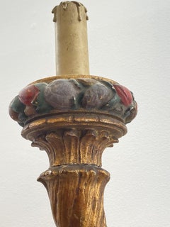 Pair of Large Italian Giltwood Wall Sconces