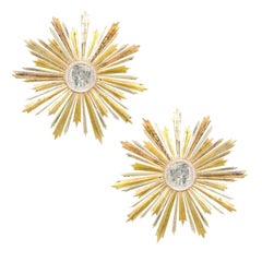 Glass Sunburst Mirrors