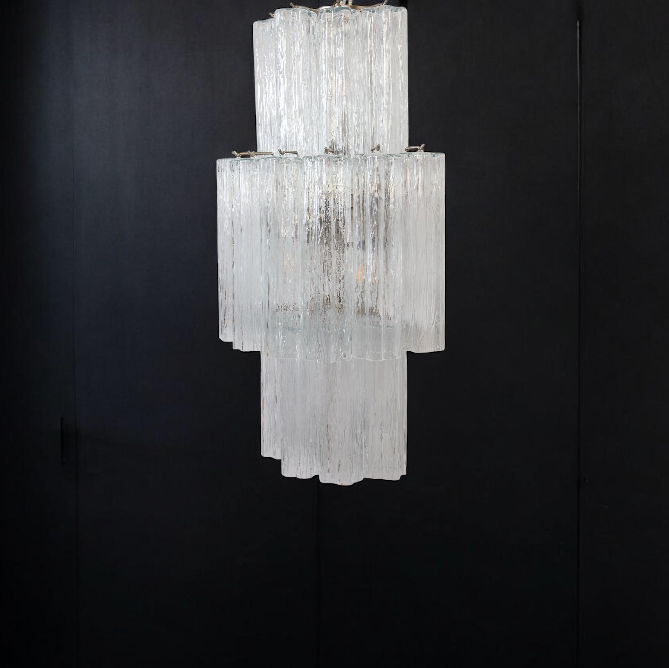 Pair of Large Italian Murano Glass Sconces or Wall Lights  1990' For Sale 6