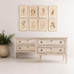 Pair of Large Italian Painted Neoclassical Style Bedside Commodes