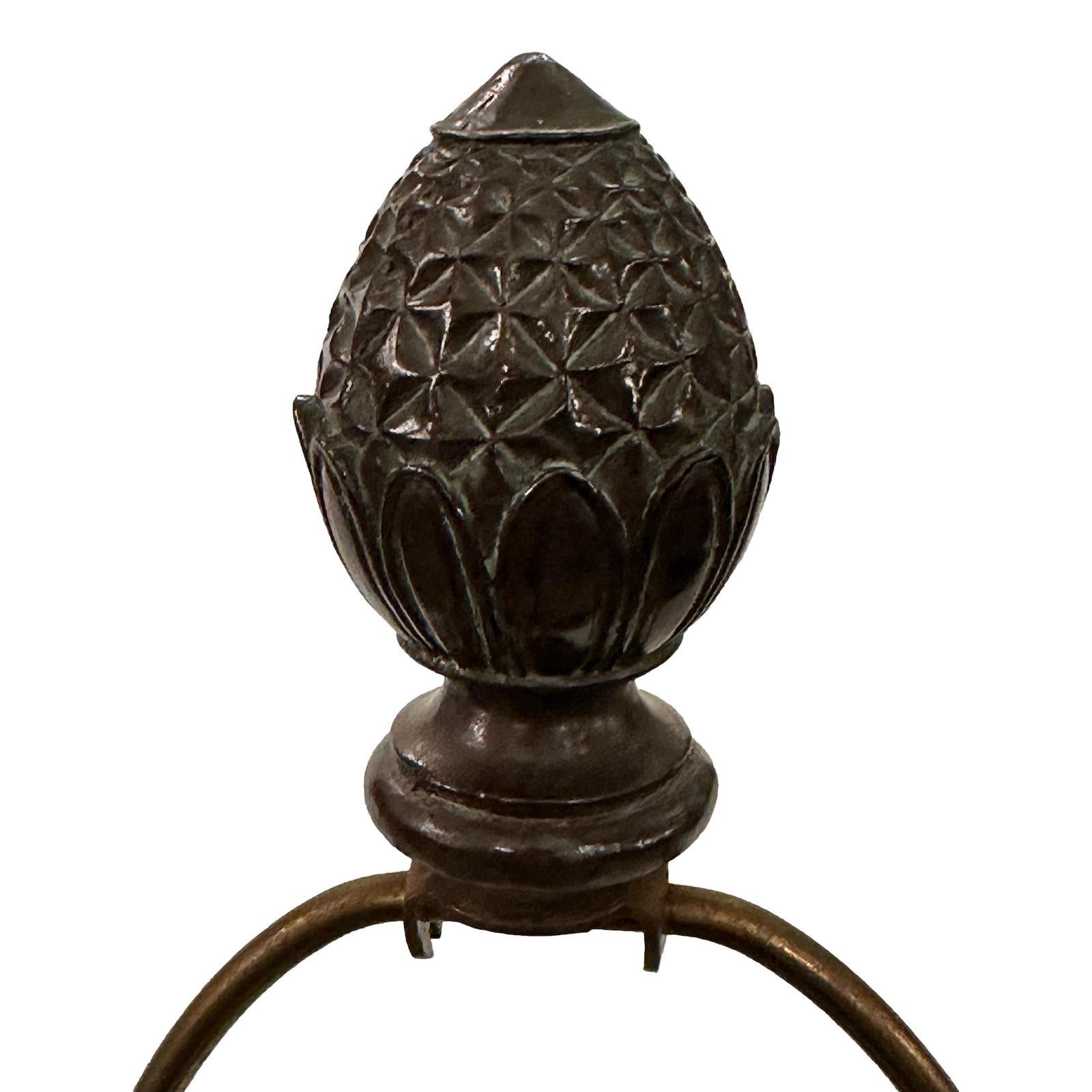 Mid-20th Century Pair of Large Italian Porcelain Lamps For Sale