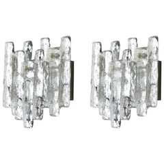 Pair of Large Kalmar Sconces Wall Lights, Austria, 1960s