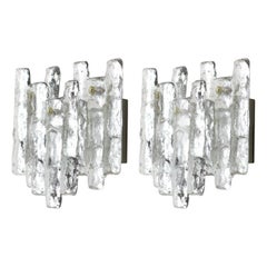 Vintage Pair of Large Kalmar Sconces Wall Lights, Austria, 1960s