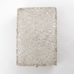 Coppia di grandi lampade da parete Kalmar Sconces in vetro testurizzato, 1960