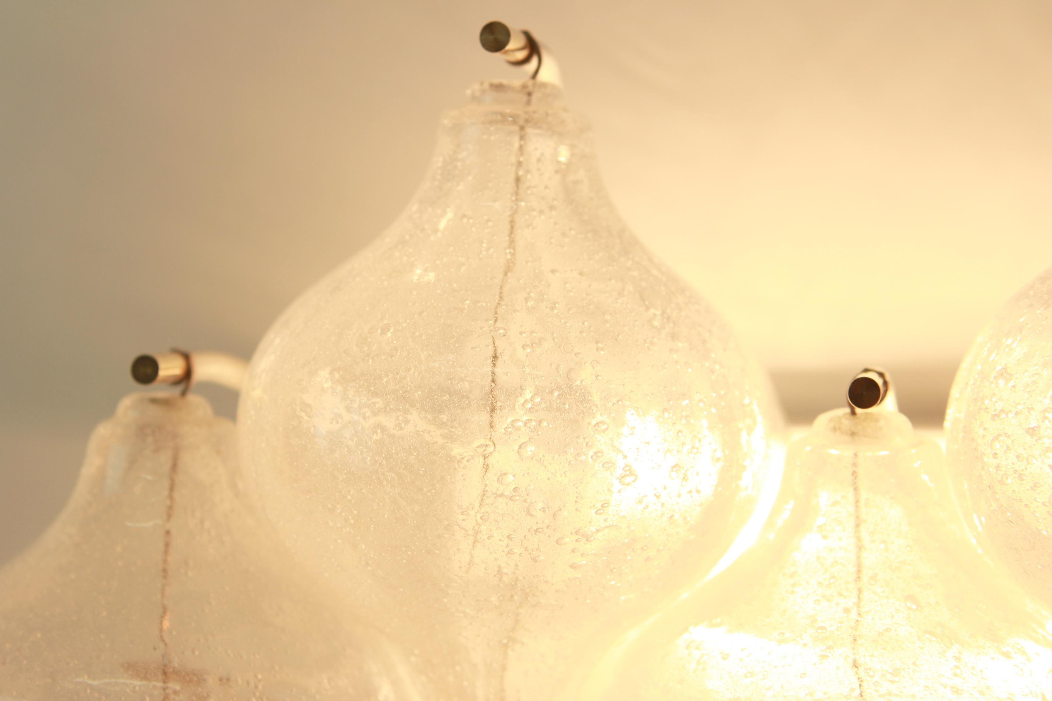 Pair of Large Kalmar 'Tulipan' Sconces Wall Lights, Austria, 1970s 3