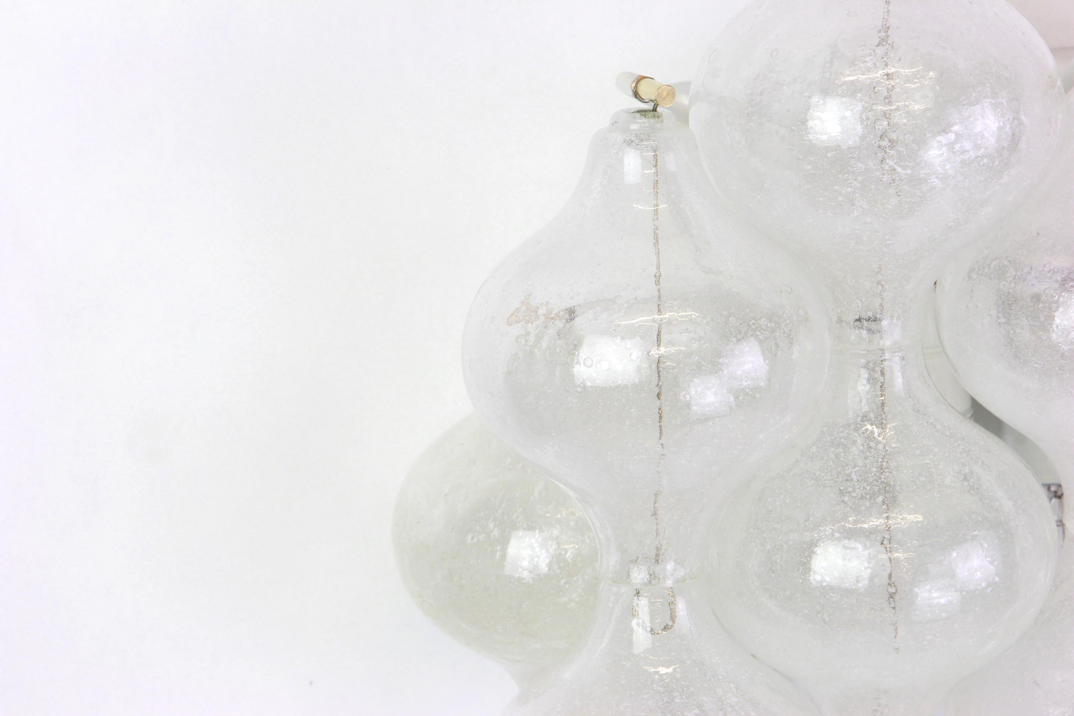 Austrian Pair of Large Kalmar 'Tulipan' Sconces Wall Lights, Austria, 1970s