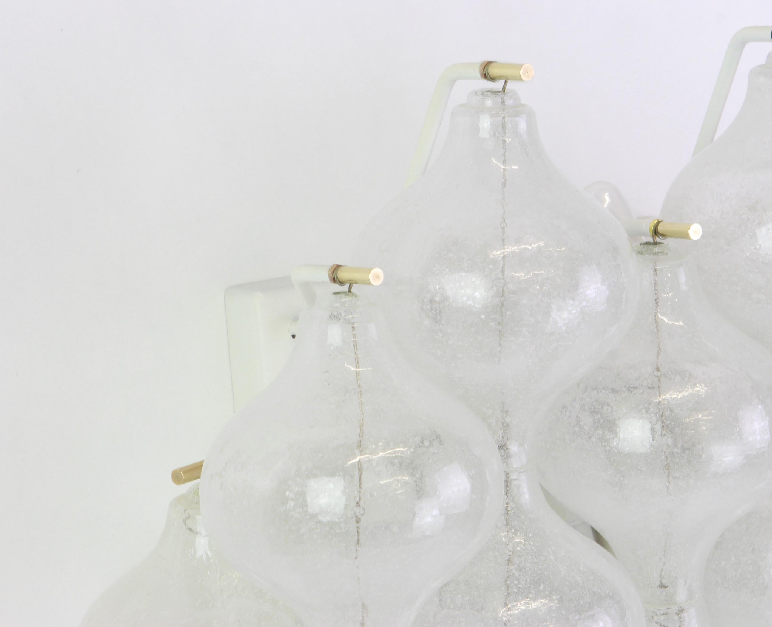Pair of Large Kalmar 'Tulipan' Sconces Wall Lights, Austria, 1970s In Good Condition In Aachen, NRW