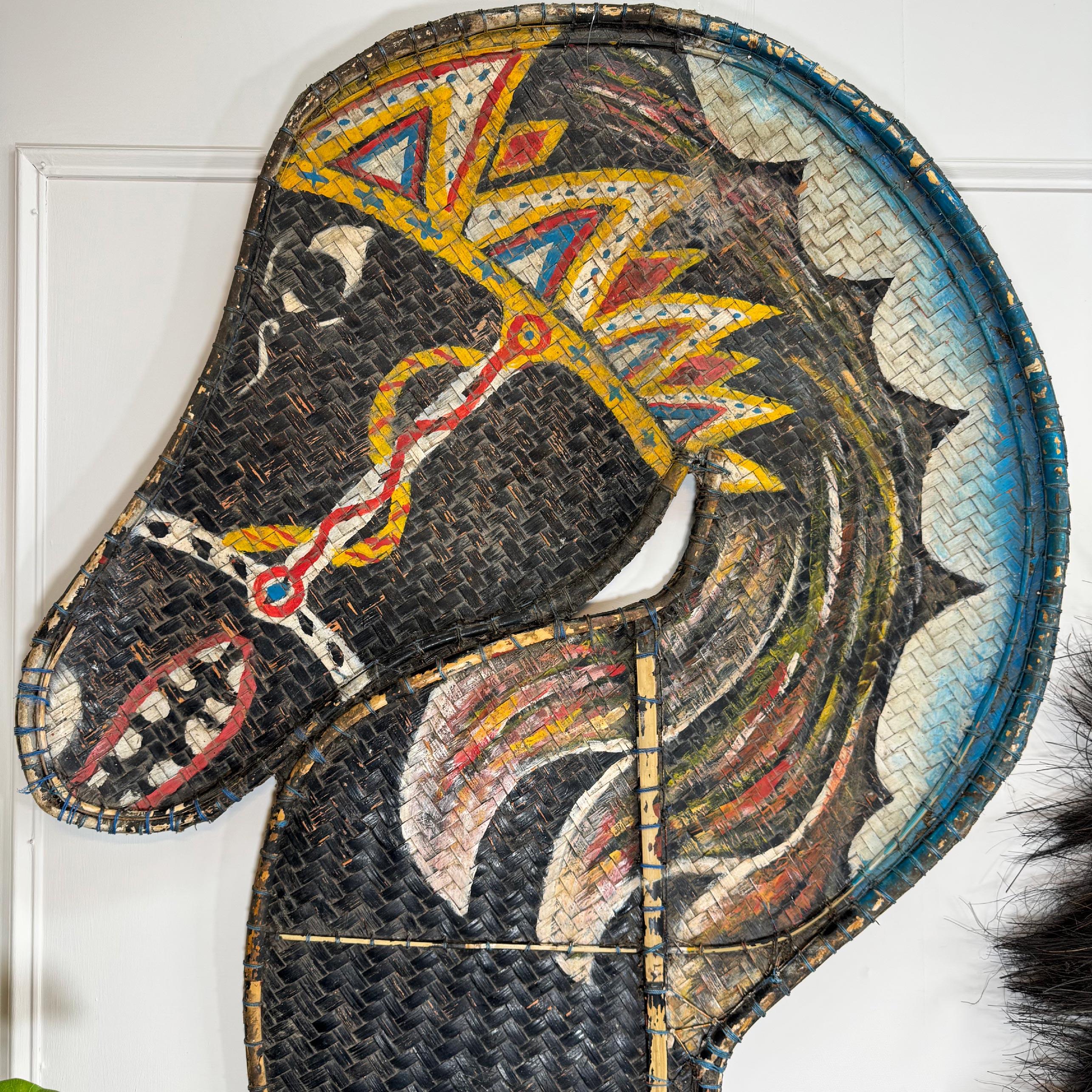 20th Century Pair of Large Kuda Lumping Ceremonial Horses from Java For Sale