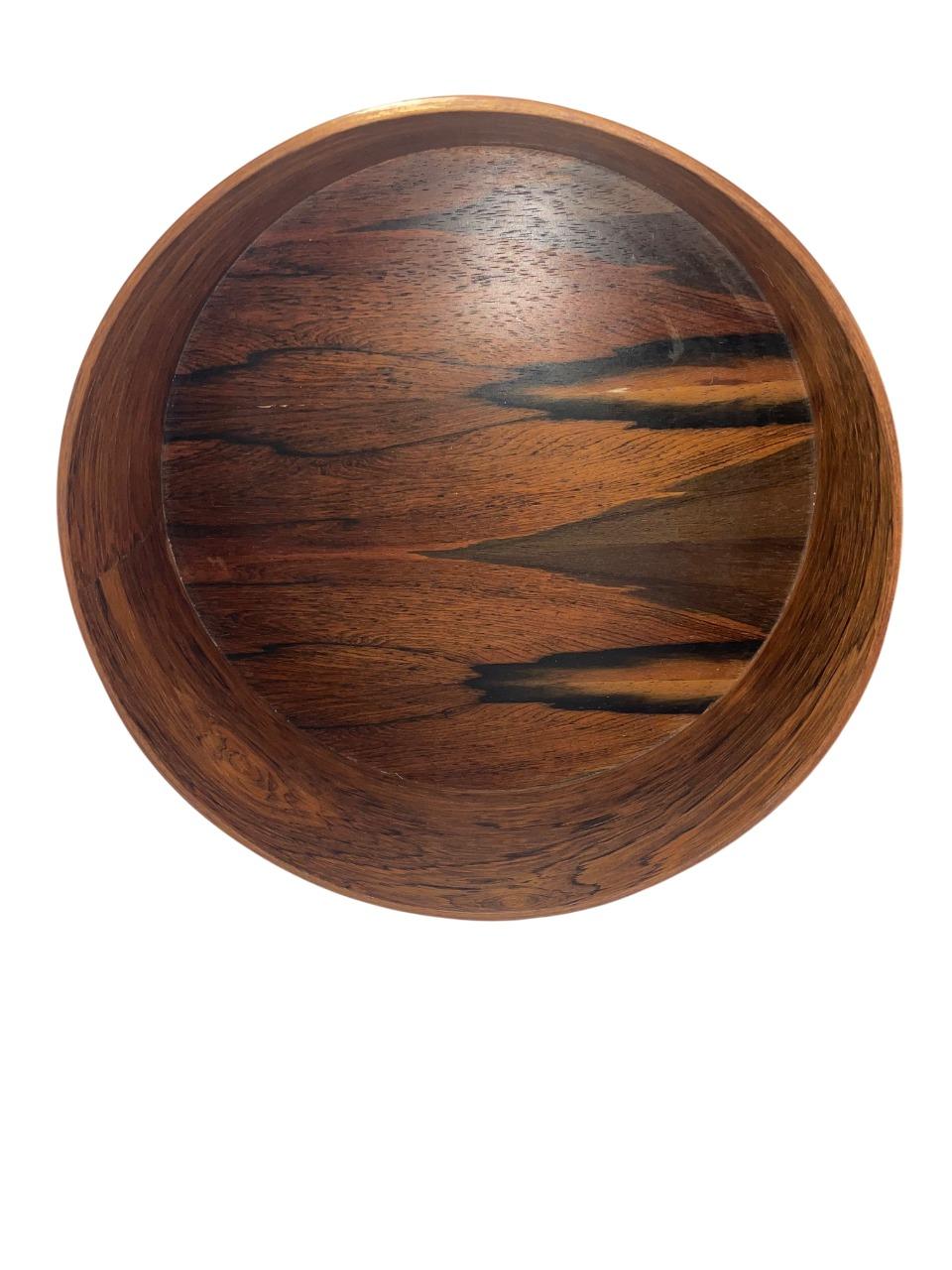 Scandinave moderne Paire de grands plateaux en bois de rose par Torsten Johansson pour AB Formträ, années 1950 en vente