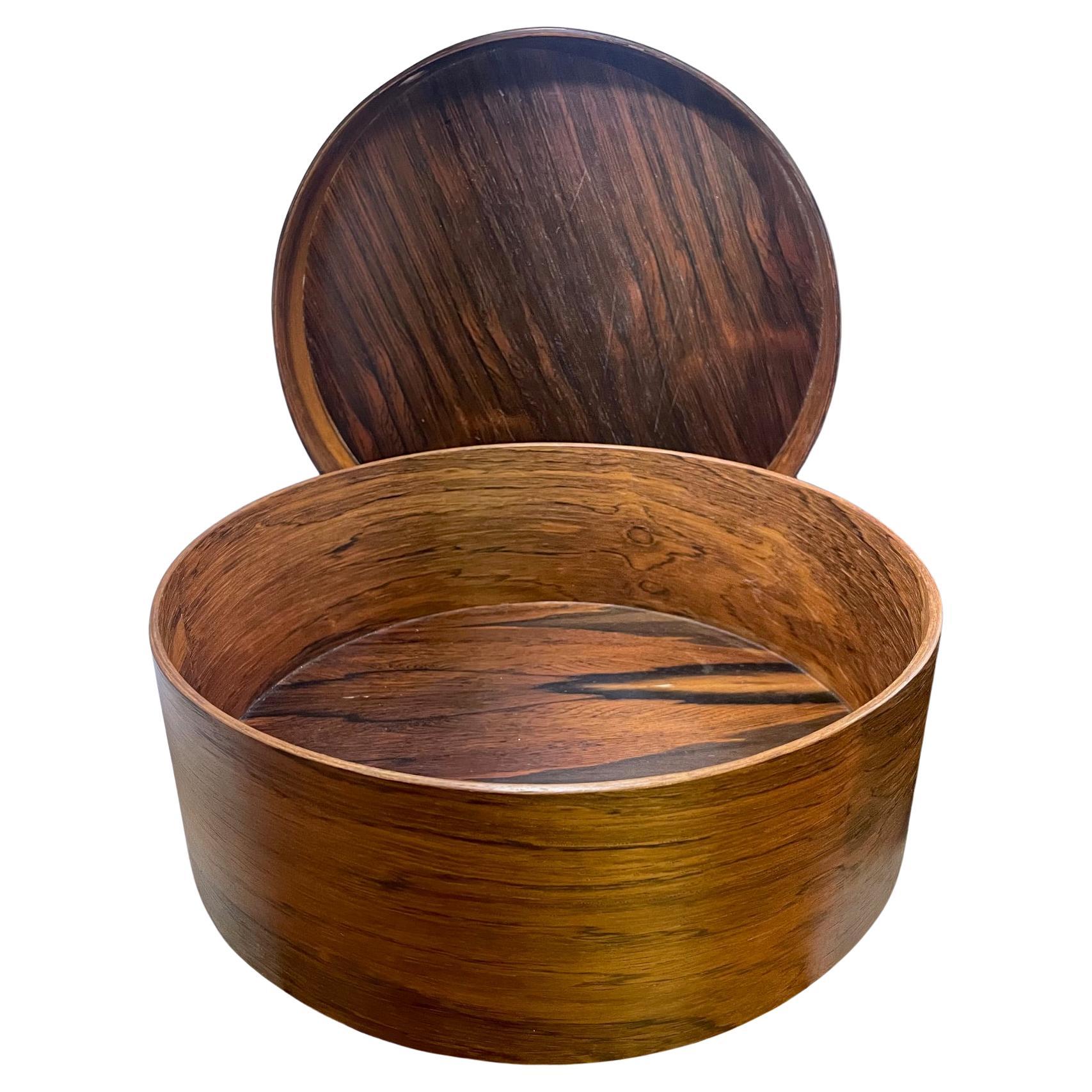 Paire de grands plateaux en bois de rose par Torsten Johansson pour AB Formträ, années 1950 en vente