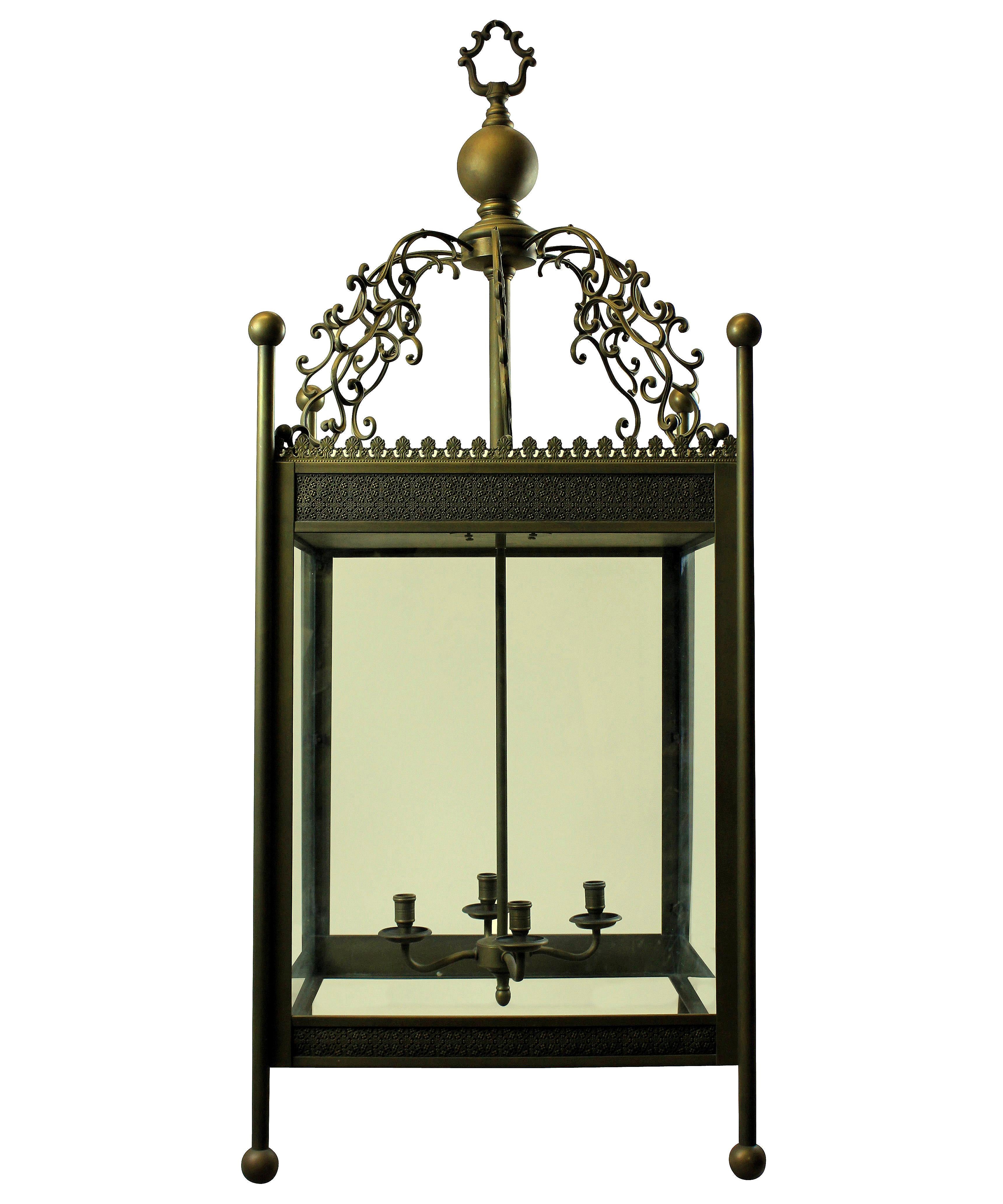 Contemporary Pair of Large Lanterns from St Pancras Hotel, London