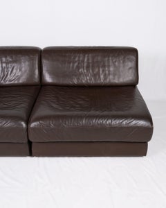 Paire de grands fauteuils de salon en cuir DS-76 par De Sede, Suisse, années 1970