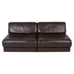 Paire de grands fauteuils de salon en cuir DS-76 par De Sede, Suisse, années 1970