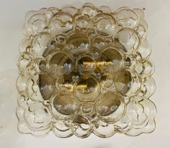 Pair of Large Limburg Bubble Glass Ceiling Wall Lamps, 1960