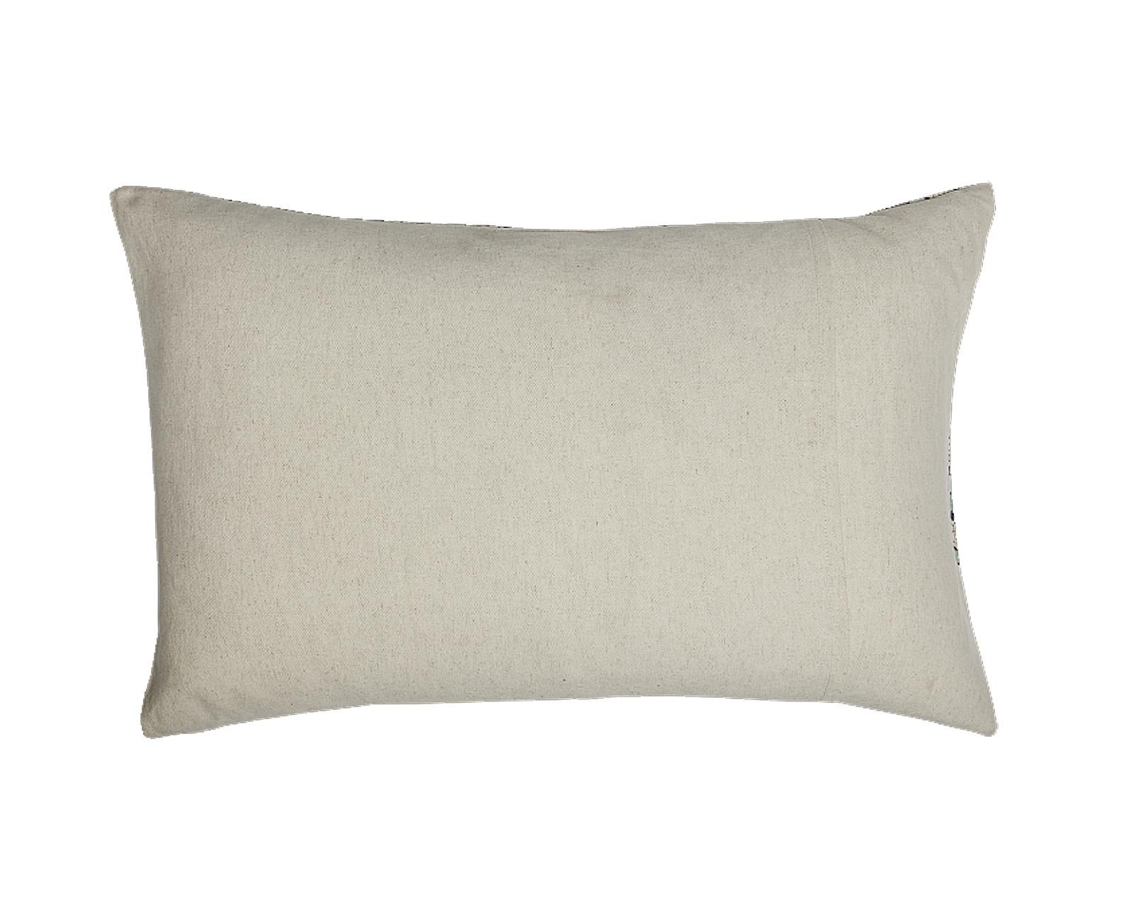 Louis XVI Pair of Large Linen Pillow Cushions - Jardin Doeillet pattern - Made in Paris For Sale