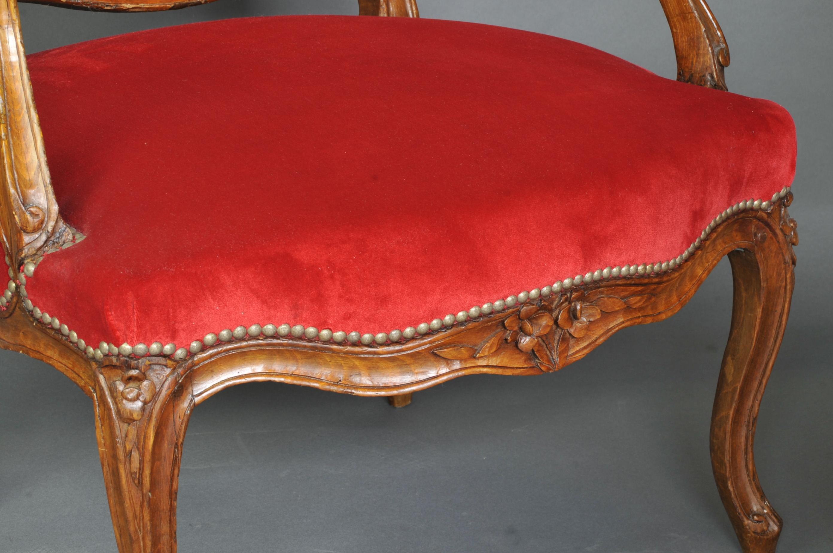 XVIIIe siècle Paire de grands fauteuils Louis XV - 18ème siècle en vente