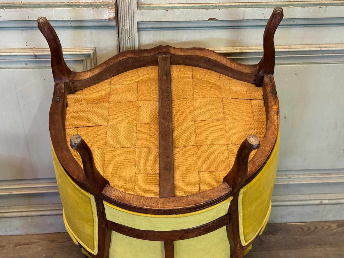 Coppia di grandi poltrone bergère Luigi XV, timbrate da François Foliot in vendita 3