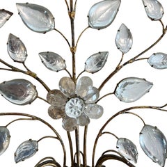 Pareja de grandes apliques Maison Baguès con urnas y flores