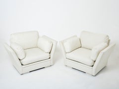 Pair of Large Maison Jansen Armchairs 1960s