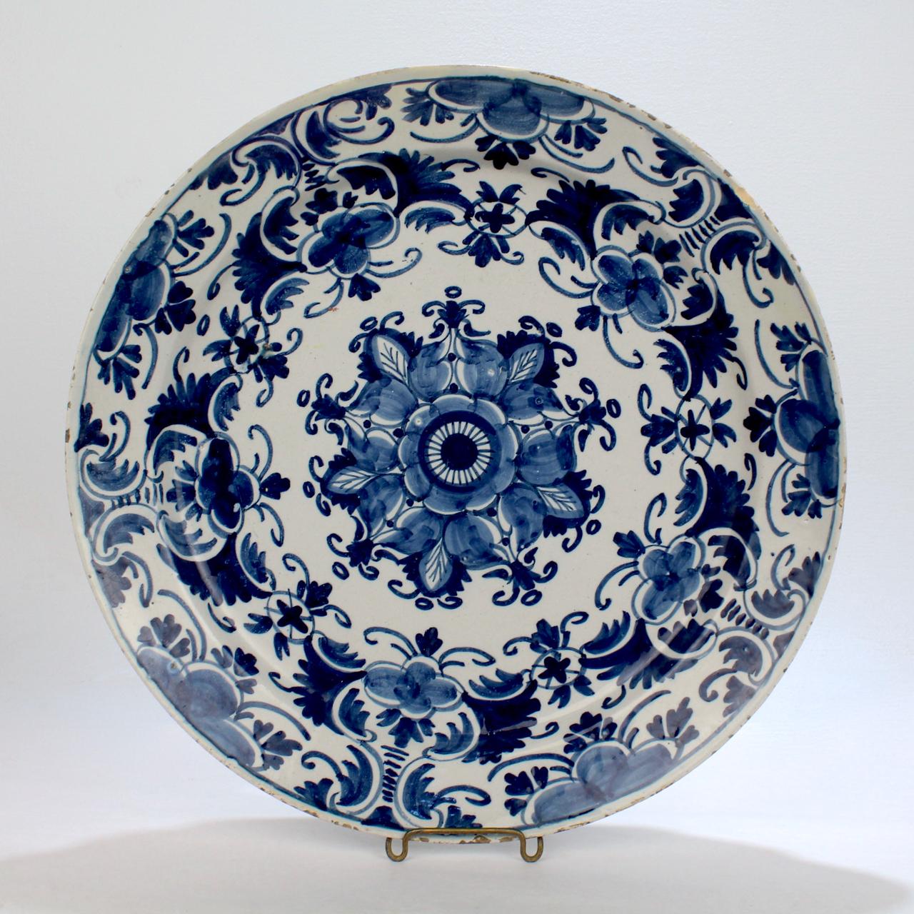 delft blue charger plates