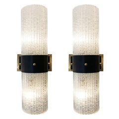 Pair of Large Mazzega Sconces, Italy, 1960s