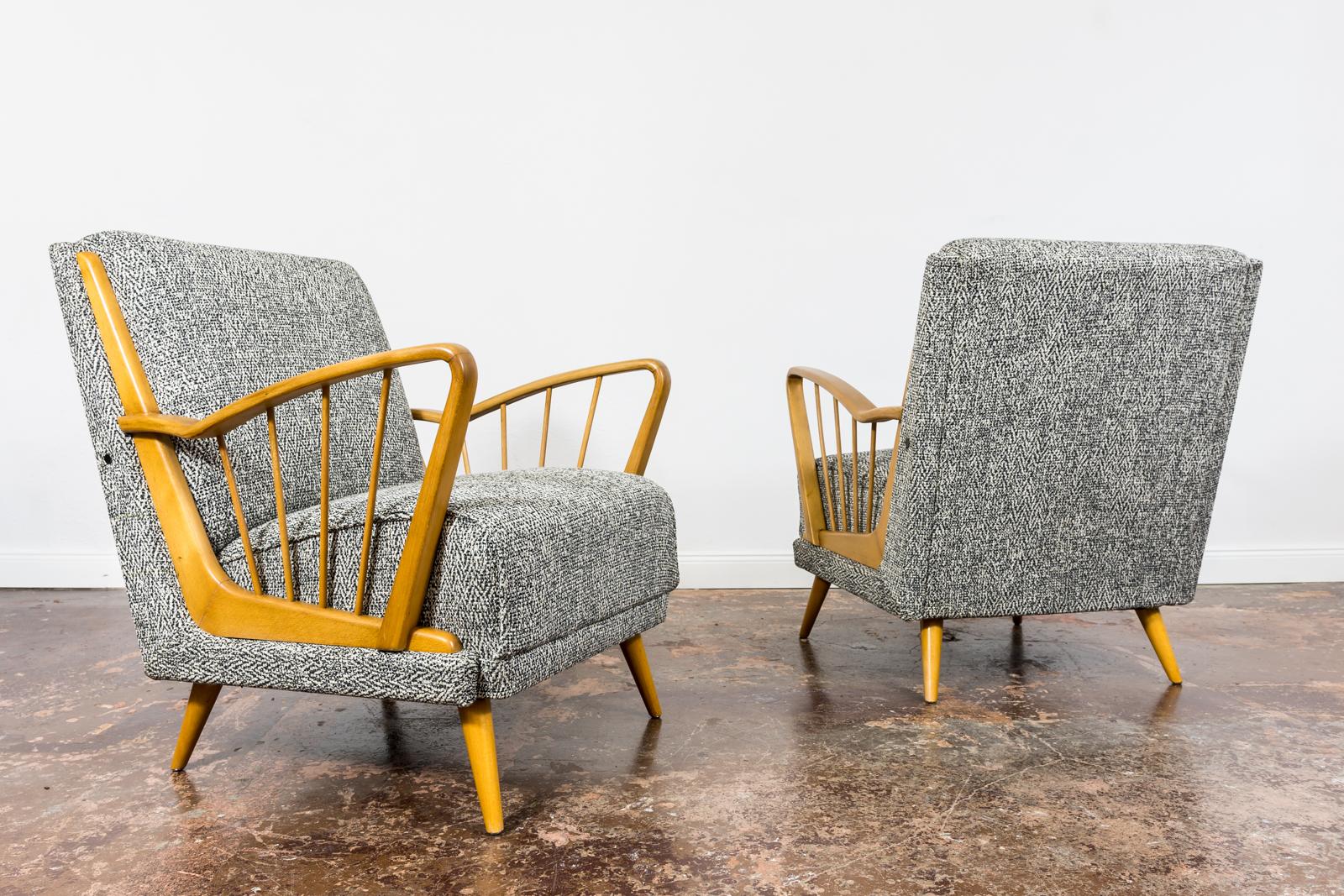 Pair Of Mid-Century Armchairs, 1950's, Germany For Sale 5