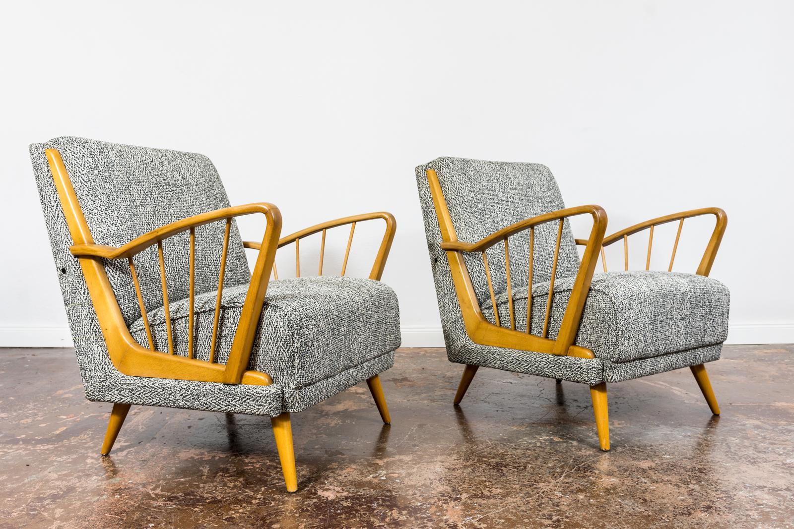 Pair Of Mid-Century Armchairs, 1950's, Germany For Sale 6