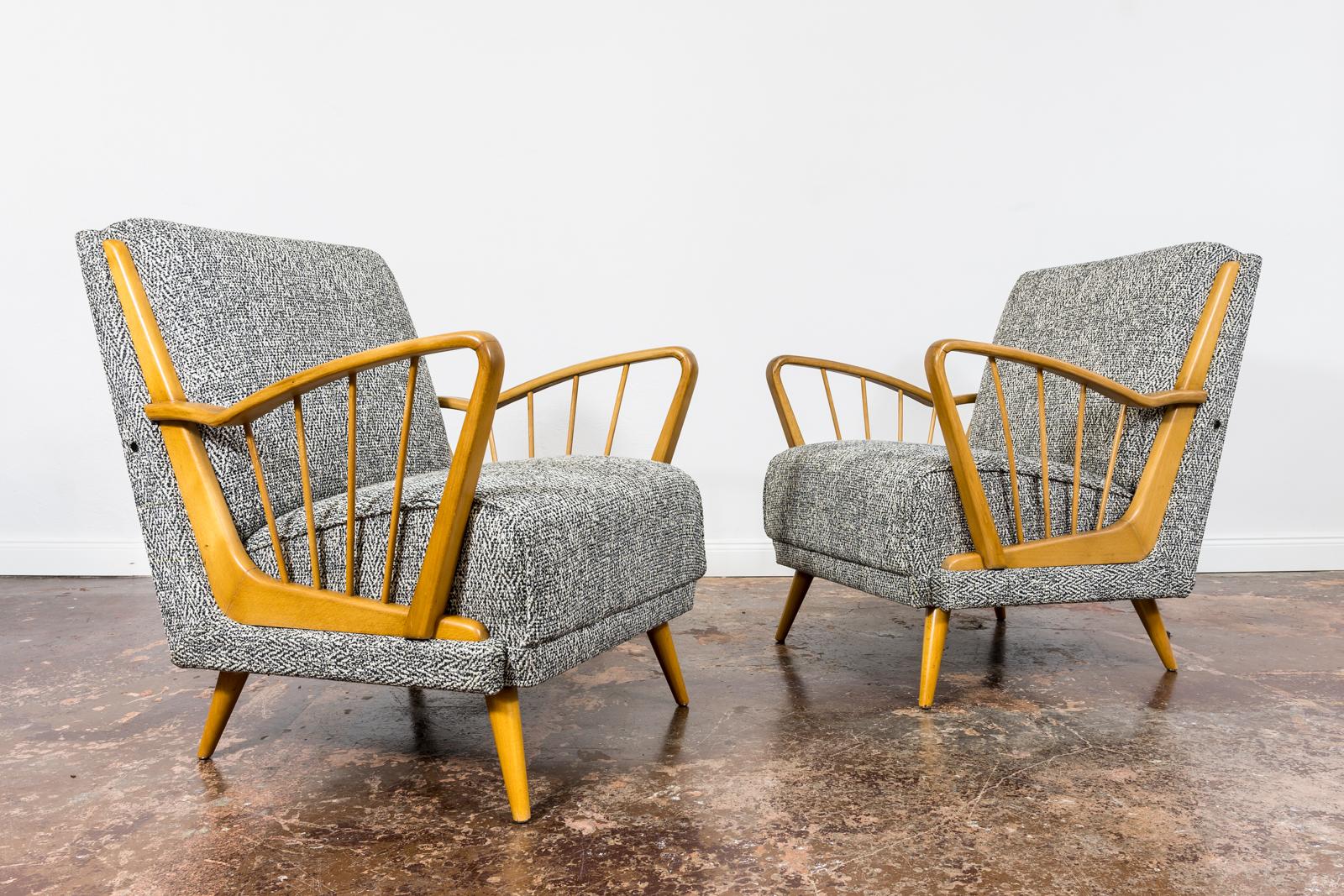 Pair Of Mid-Century Armchairs, 1950's, Germany For Sale 3