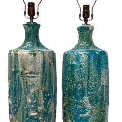 Pair of Large Mid Century Lamps